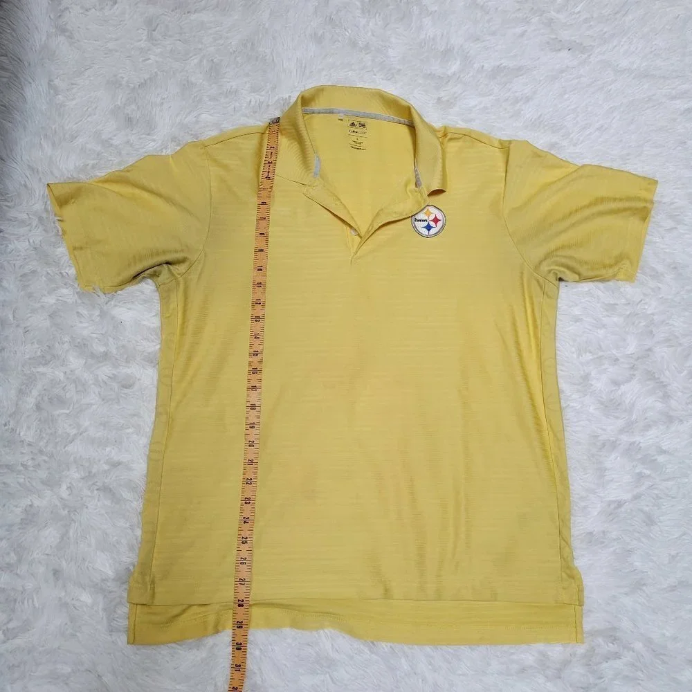 Adidas Pittsburgh Steelers Climacool Golf Polo - L